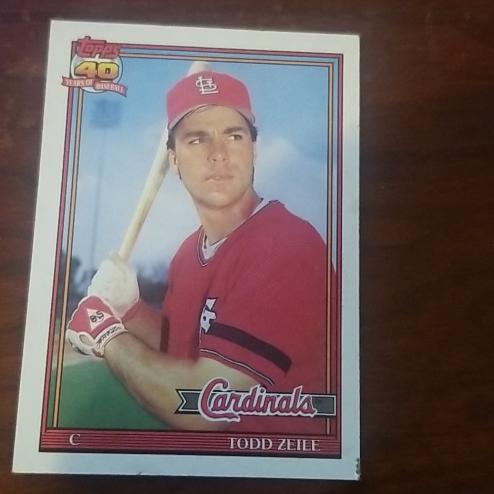 Todd zeile 1991 topps card